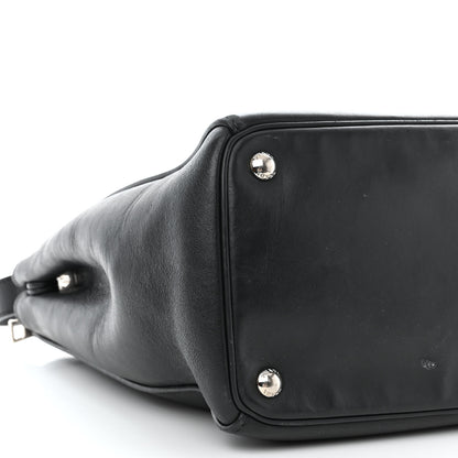 Prada Soft Calfskin Galleria Double Zip Tote Black 15 of 25