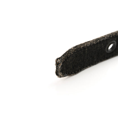 Balenciaga Washed Frayed Denim Crystal Le Cagole Shoulder Bag XS Black 17 of 17