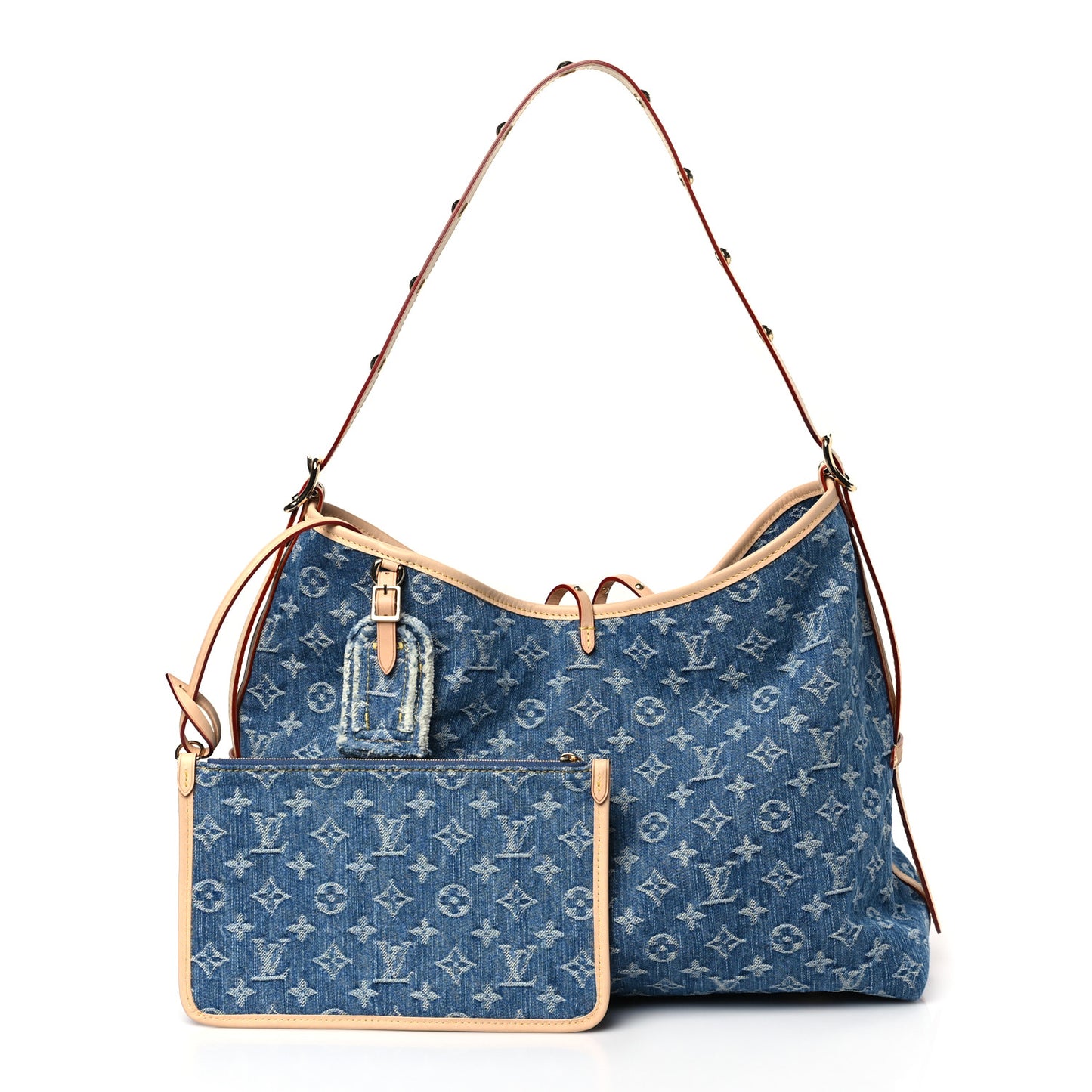 Monogram Denim CarryAll MM Blue