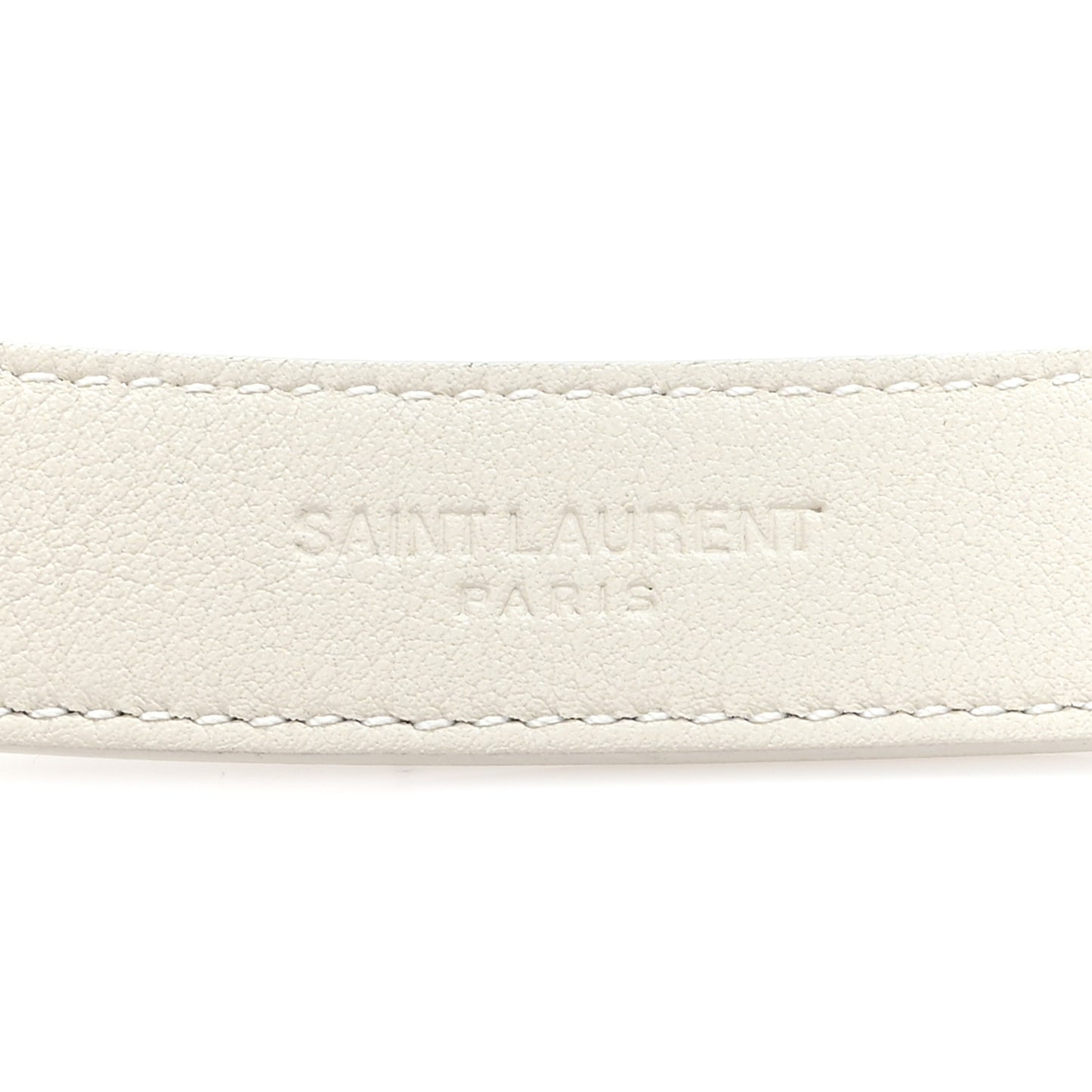 Calfskin Crocodile Embossed Maillon 20mm Cintura Belt 85 34 Crema Soft