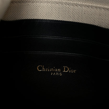 Christian Dior Oblique Flap Pouch Clutch Blue 6 of 9