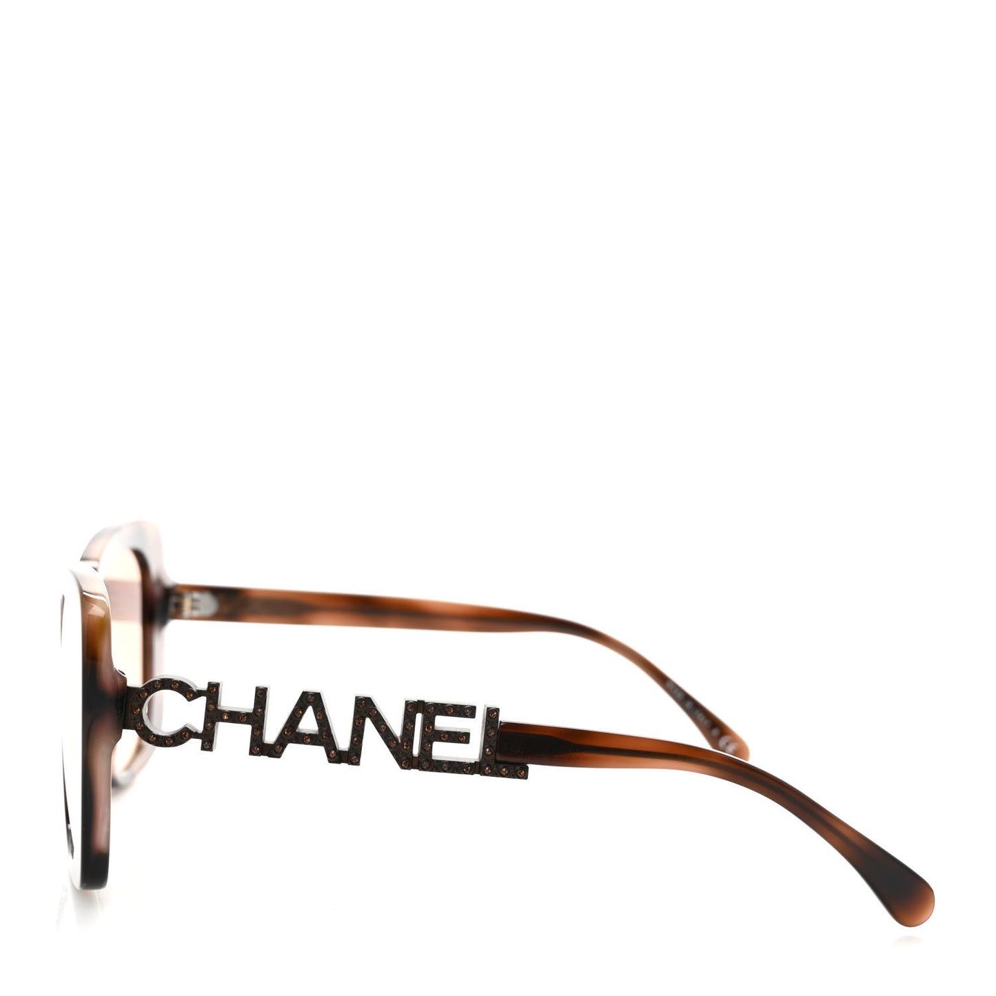 Acetate Strass Square Sunglasses 5422 Tortoise