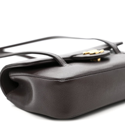 Chanel Shiny Caviar Mini Preppy Coco Shoulder Bag Dark Brown 9 of 11