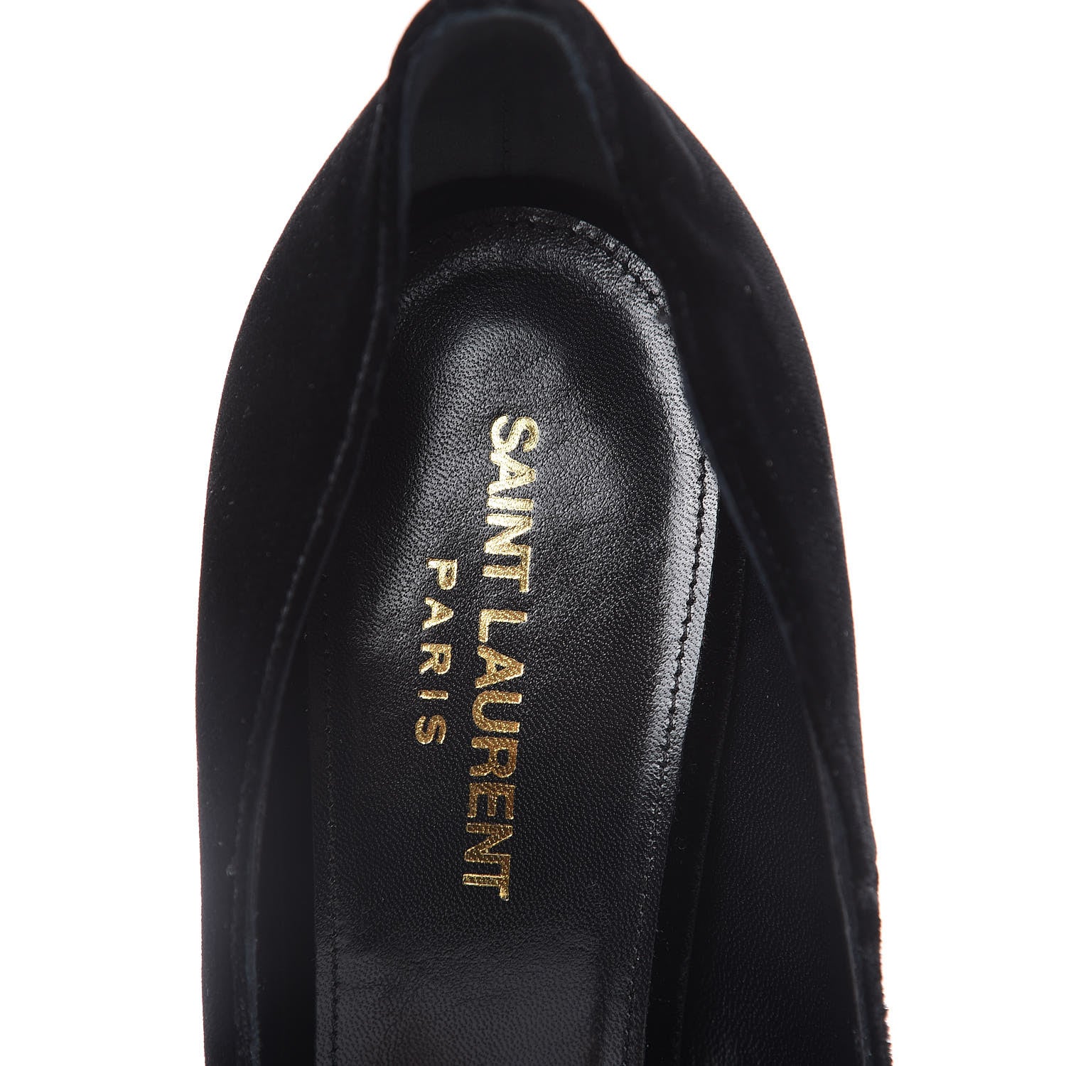 Saint Laurent Velvet Anja 105 Pumps 39 Black 7 of 9