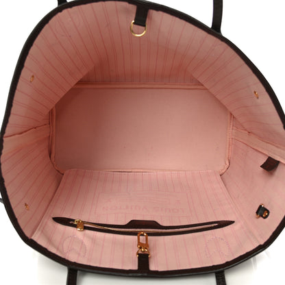 Louis Vuitton Damier Ebene Neo Neverfull MM Rose Ballerine 6 of 13