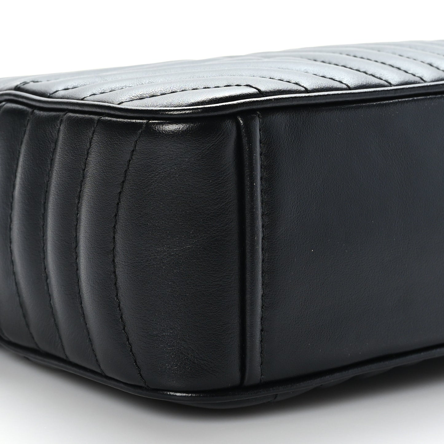 Soft Calfskin Diagramme Camera Bag Black