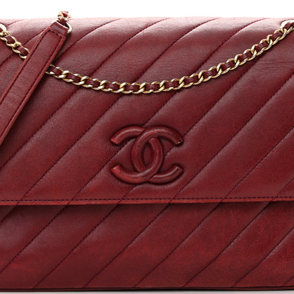 Chanel Lambskin Quilted Jumbo Coco Vintage Flap Burgundy 9 of 22