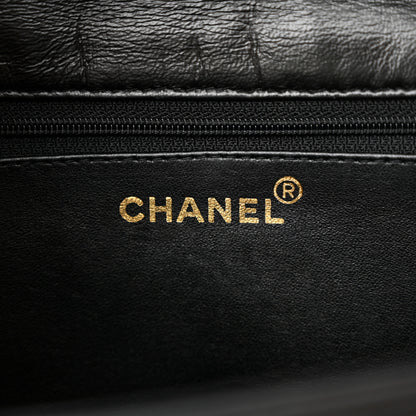Chanel Shiny Crocodile Evening Flap Black 6 of 10