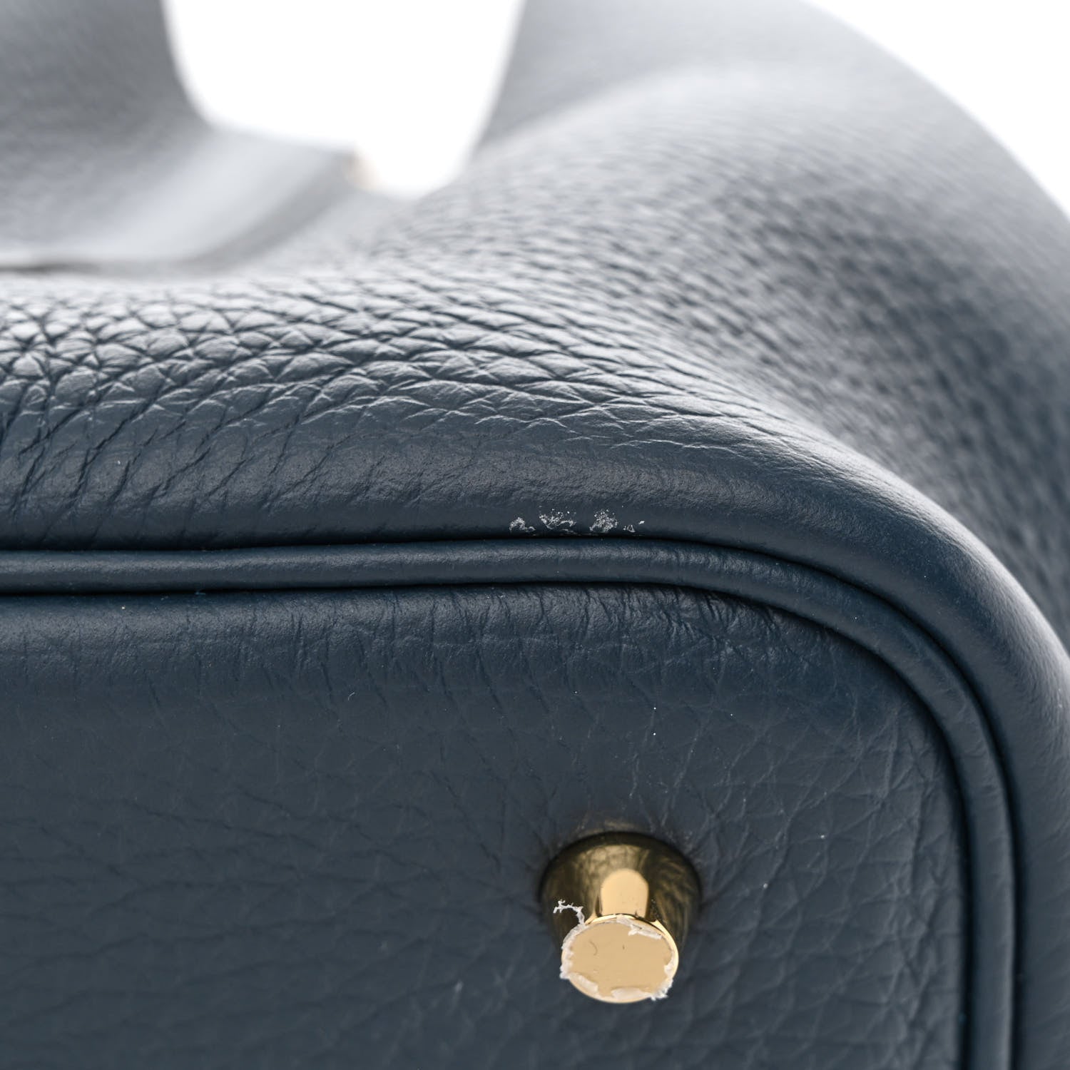 Hermes Taurillon Clemence Picotin Lock 22 MM Bleu De Prusse 12 of 12
