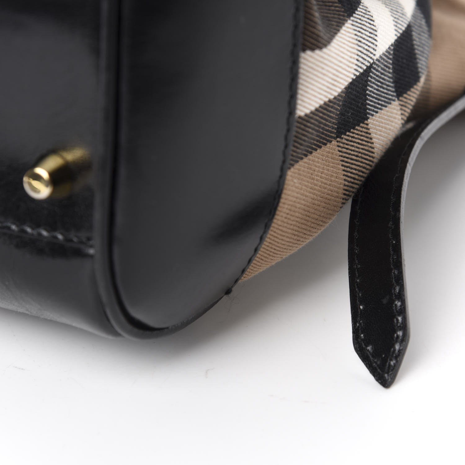 Burberry House Check Small Canterbury Tote Black 8 of 14