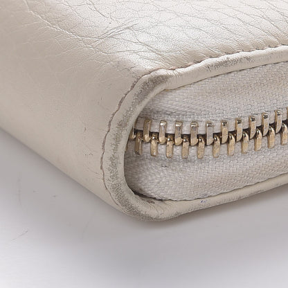 Gucci Pebbled Calfskin Soho Zip Around Wallet Off White 7 of 15