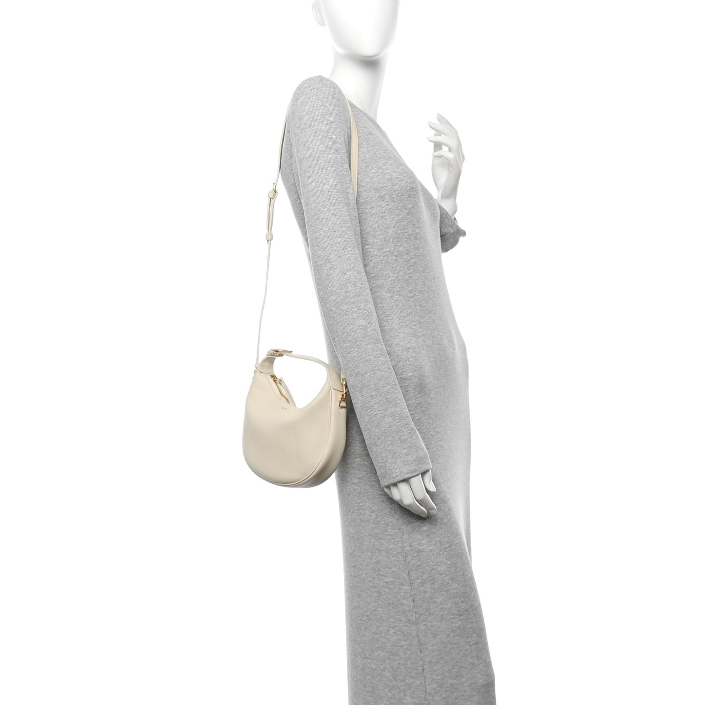 Supple Grained Calfskin Teen Lulu Shoulder Bag Rice