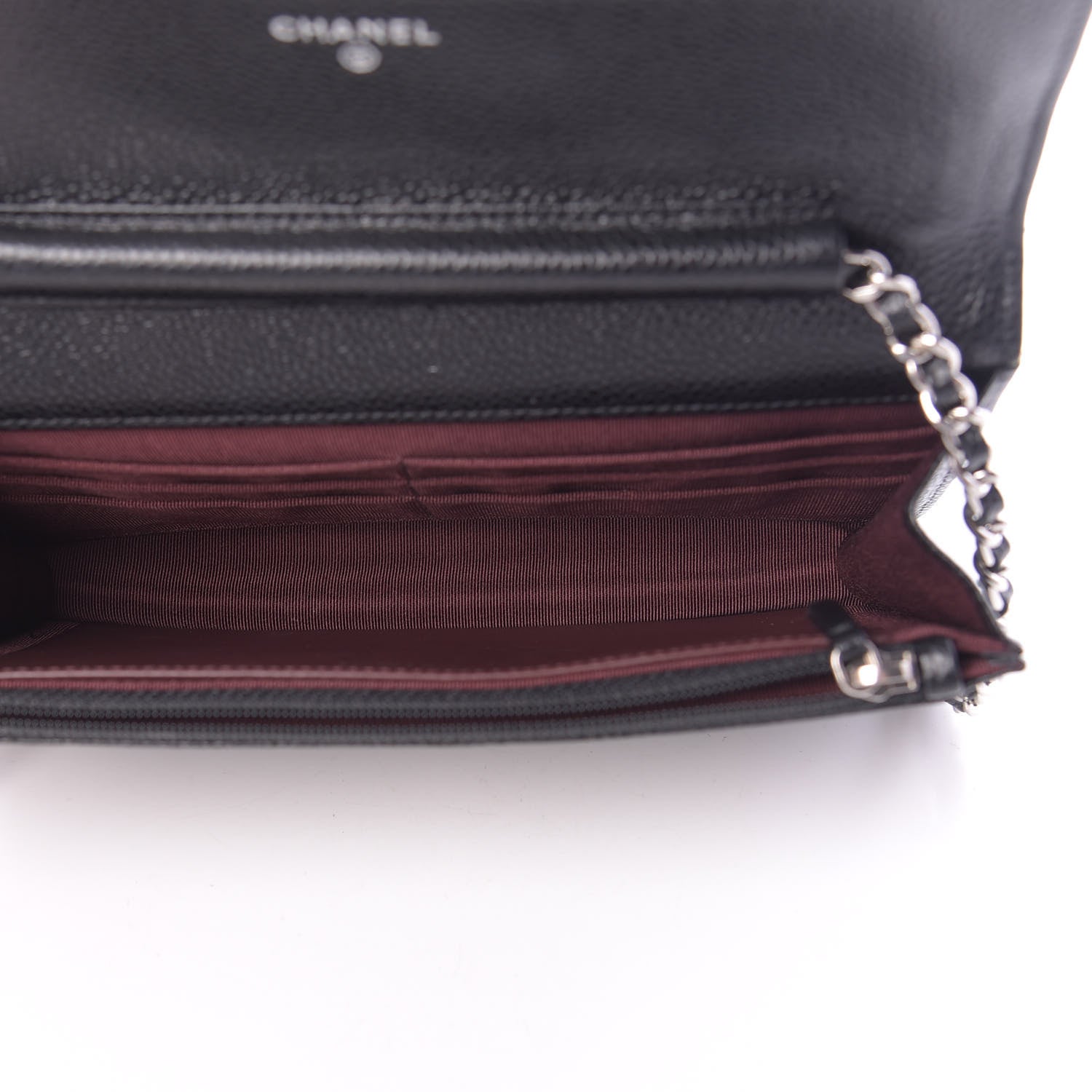 Chanel Caviar Quilted Wallet On Chain WOC Black 5 of 12