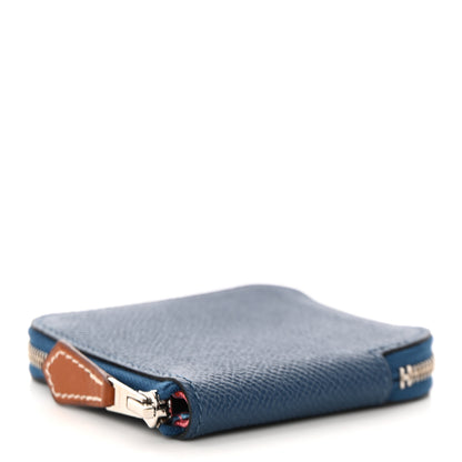 Hermes Epsom Silk'In Coin Purse Deep Bleu 4 of 8
