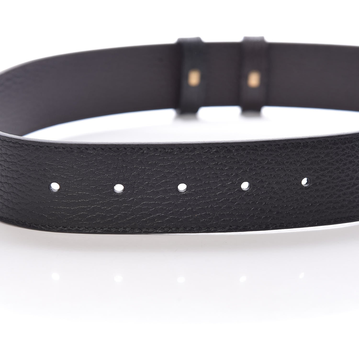 Gucci Calfskin Double G Reversible 37mm Belt 85 34 Black Cocoa 6 of 6