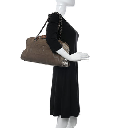 Chanel Iridescent Calfskin In The Mix Bowler Brown 2 of 12