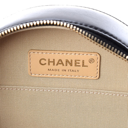 Chanel Glazed Calfskin Round As Earth Evening Bag Black 6 of 7