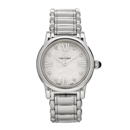 David Yurman Stainless Steel Diamond Mother of Pearl 30mm Classic Quartz Watch 1 of 5