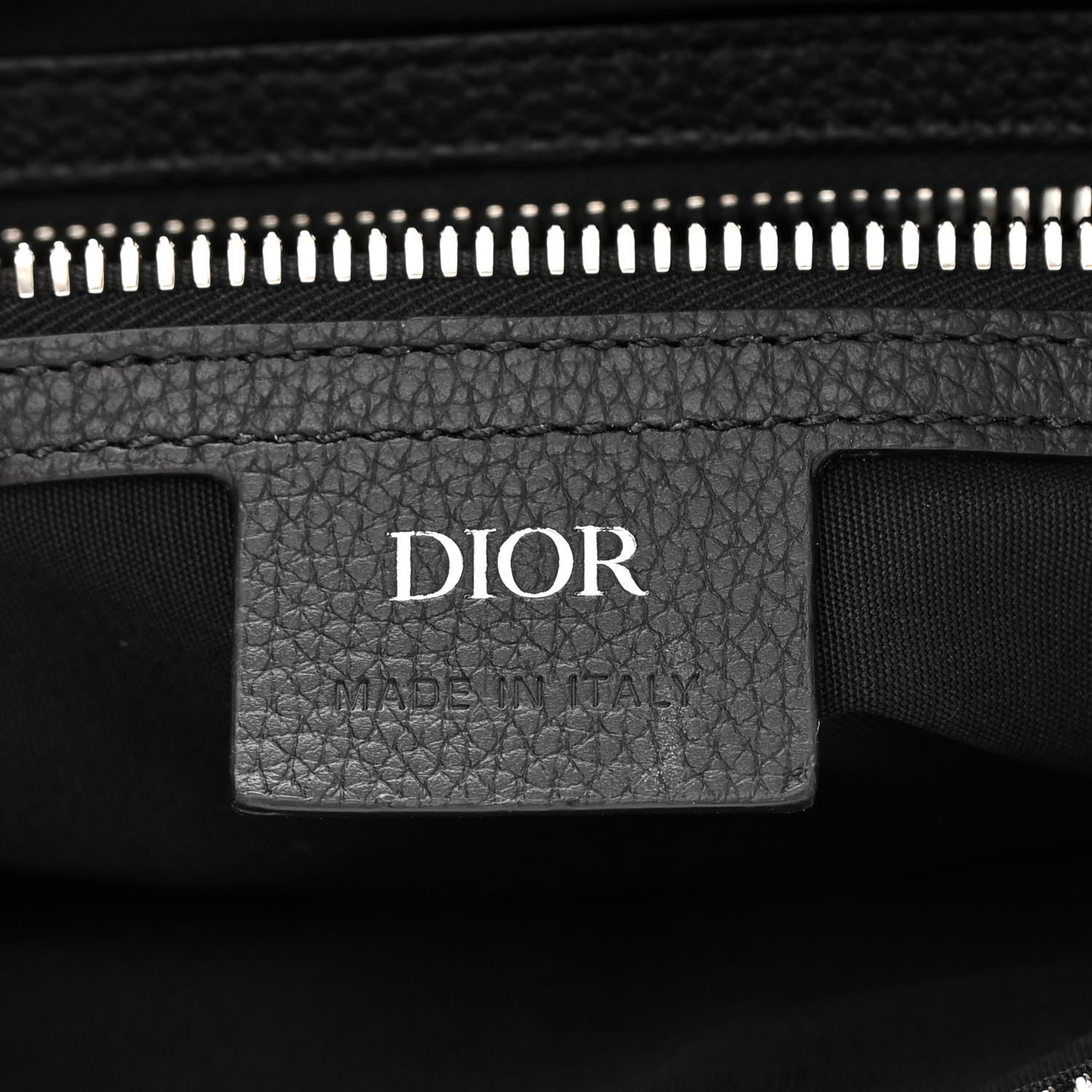 Christian Dior Grained Calfskin Mens Maxi Saddle Bag Back 7 of 15