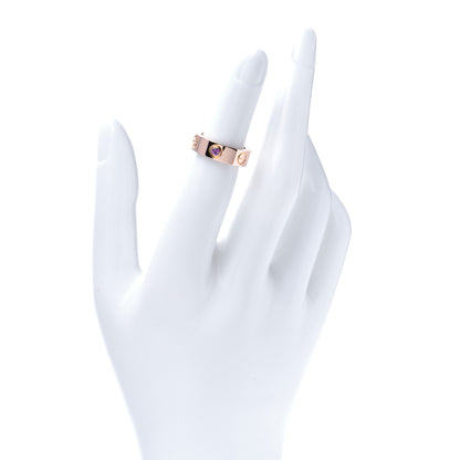 Cartier 18K Pink Gold Pink Sapphire 5.5mm LOVE Ring 47 4 2 of 5