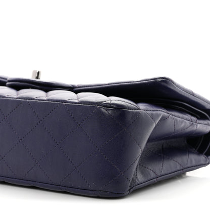 Chanel Lambskin Quilted Medium Double Flap Dark Purple 10 of 10
