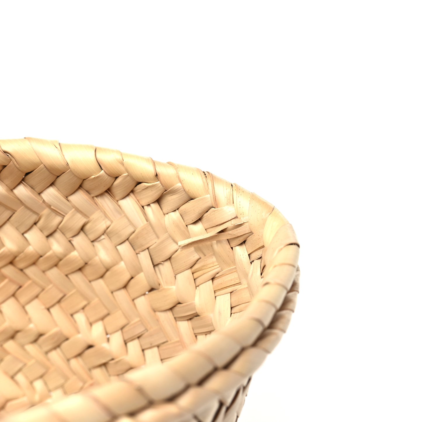 Raffia Small Basket Tote Bag Natural Tan