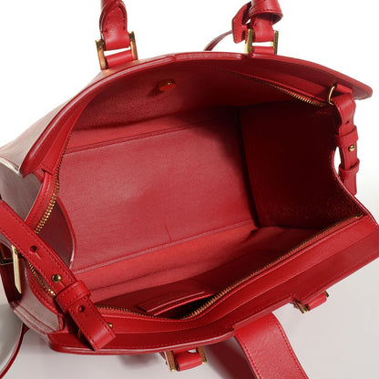 Saint Laurent Calfskin Small Classic Cabas Y Bag Red 5 of 7