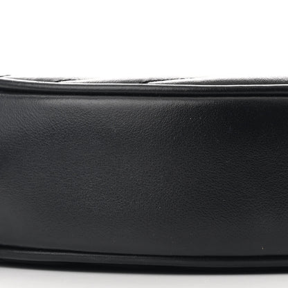 Saint Laurent Calfskin Matelasse Chevron Round Vinyle Camera Bag Black 9 of 10