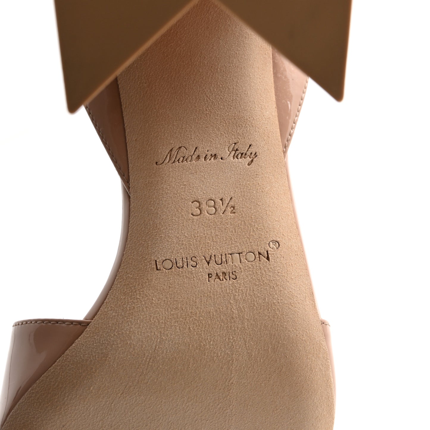 Patent Shake Platform Sandal 38.5 Nude Pink