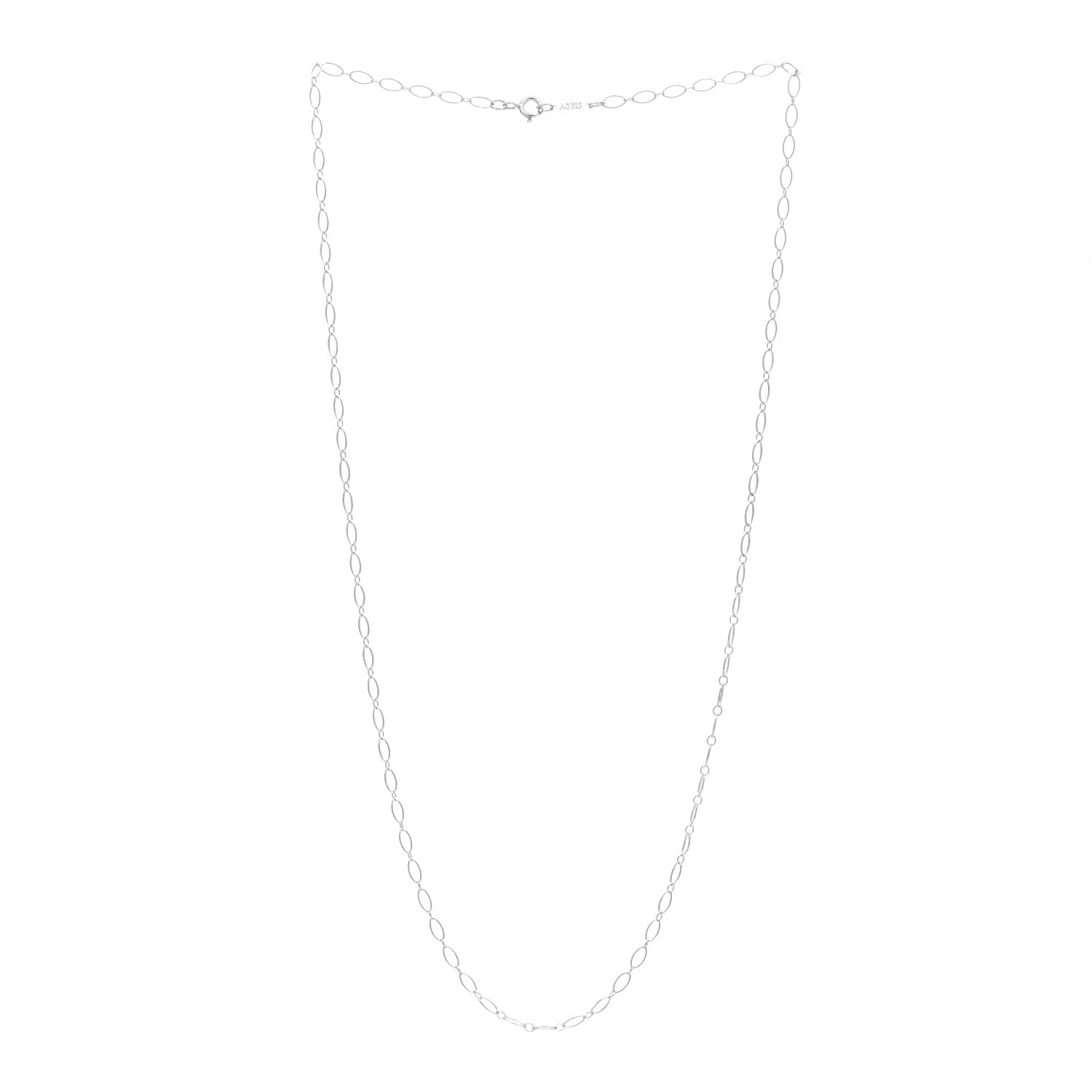 Tiffany Sterling Silver Oval Link Chain Necklace 20" 2 of 3