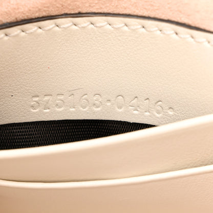 Gucci Calfskin Matelasse Mini GG Marmont 2.0 Bucket Bag White 7 of 11
