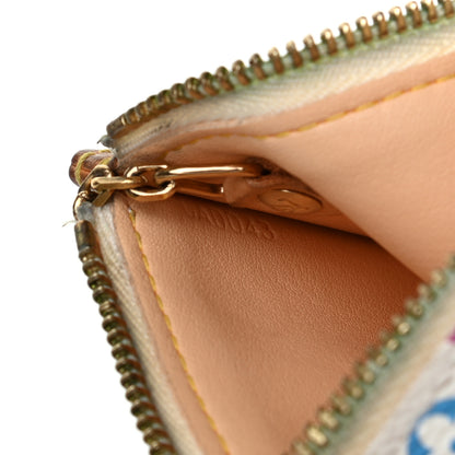 Louis Vuitton Monogram Multicolor Key Pouch White 7 of 9