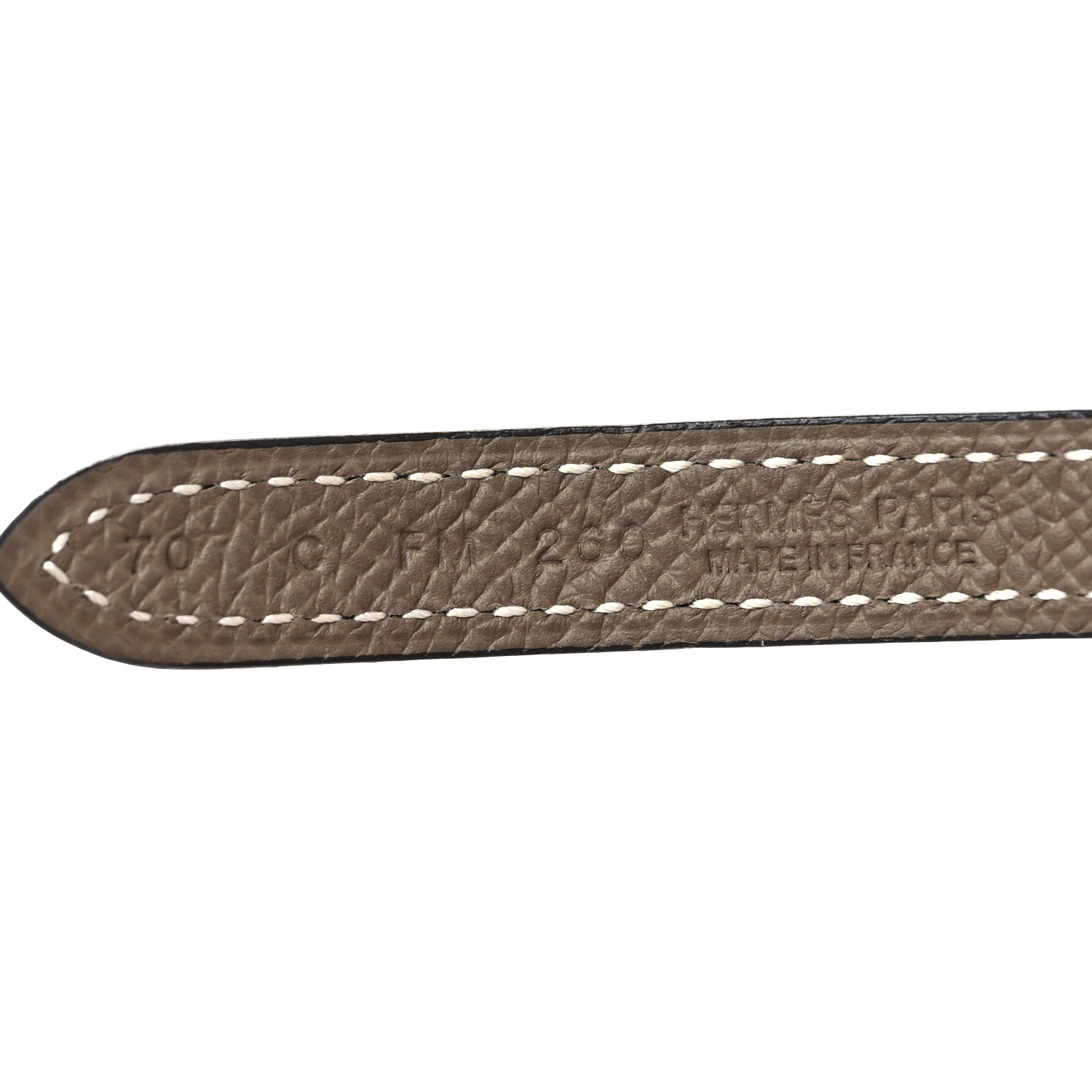 Hermes Epsom 18mm Belt Etoupe Black 3 of 6