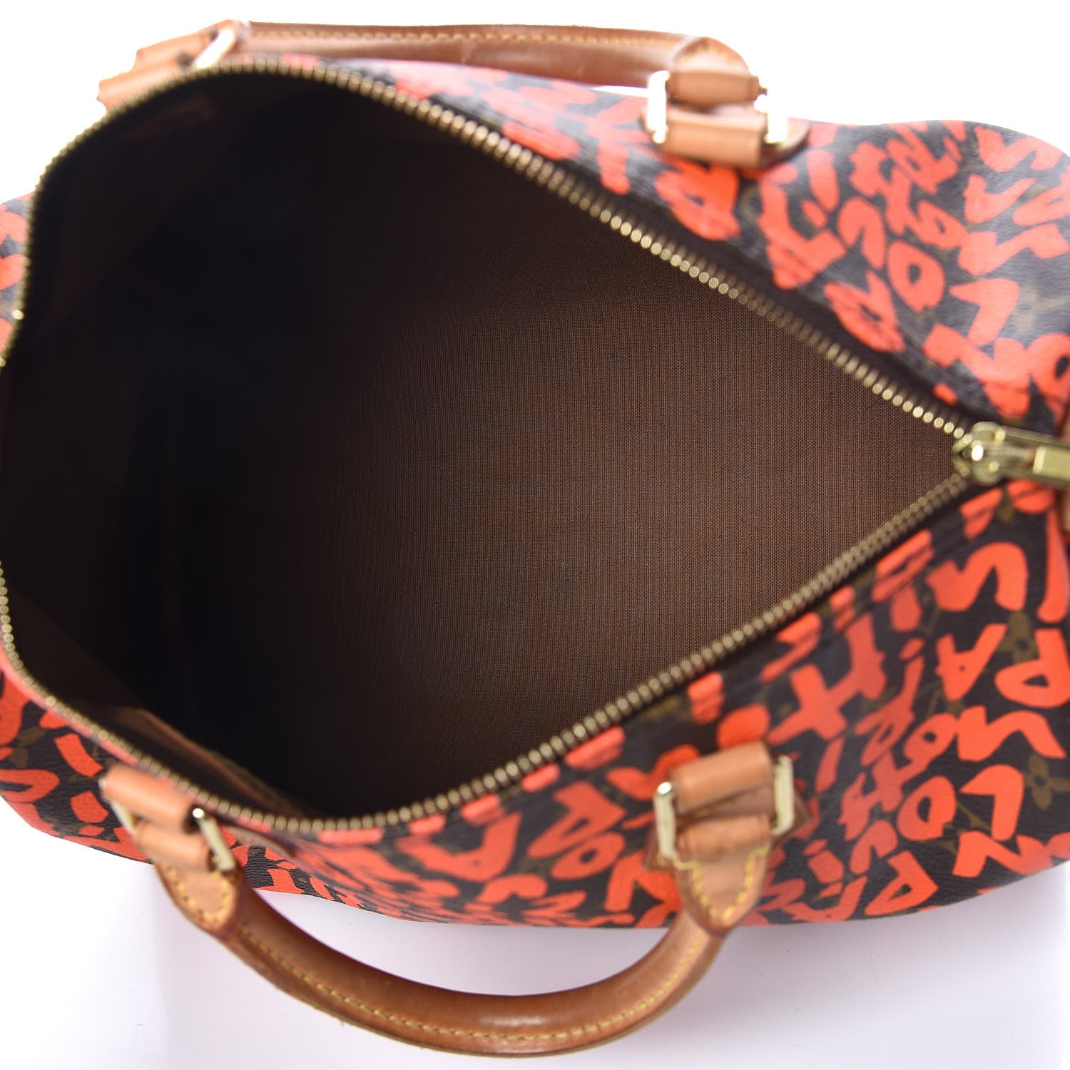 Louis Vuitton Monogram Graffiti Speedy 30 Orange 5 of 13