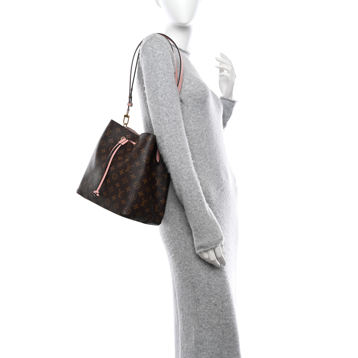 Louis Vuitton Monogram Neonoe MM Rose Poudre 2 of 14