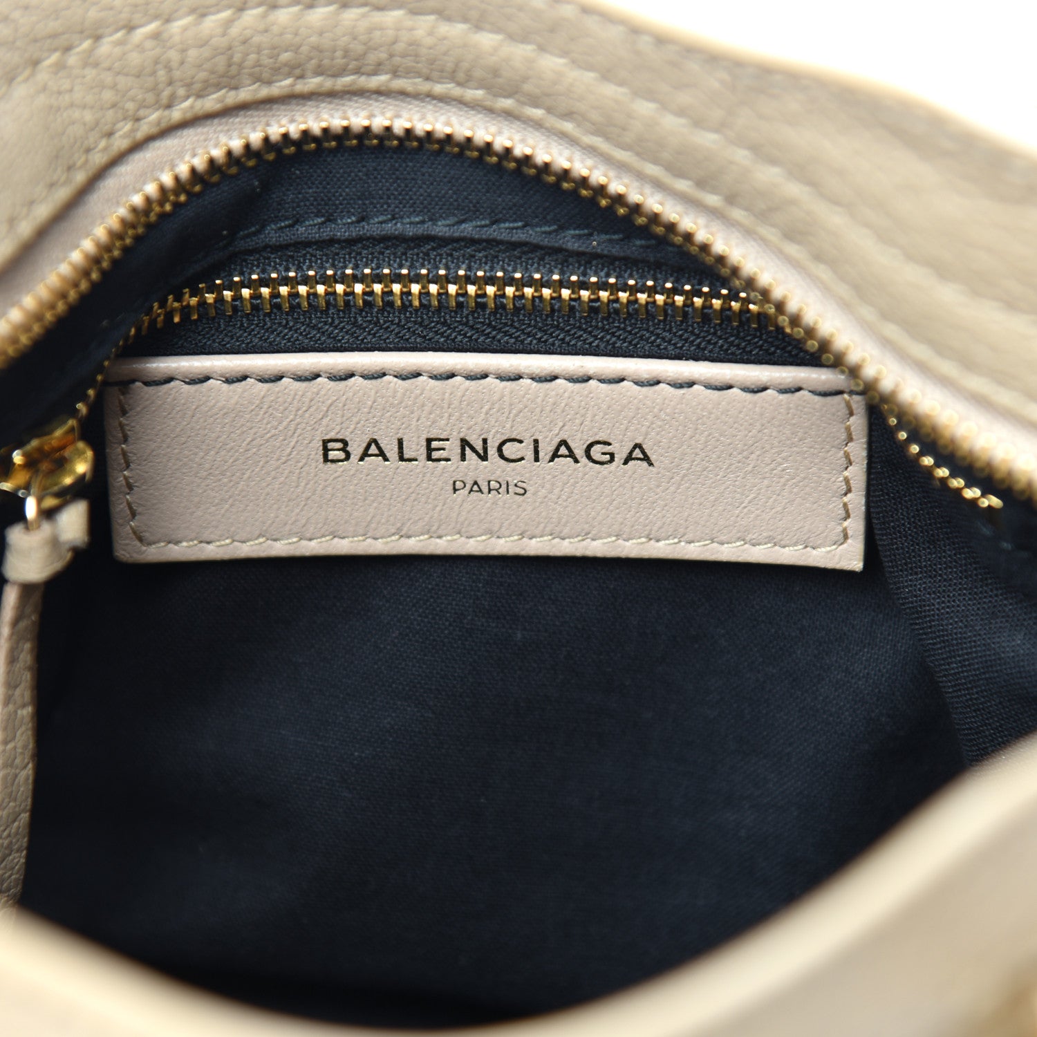 Balenciaga Chevre Gold Metallic Edge Hardware Mini City Beige Oryx 6 of 8