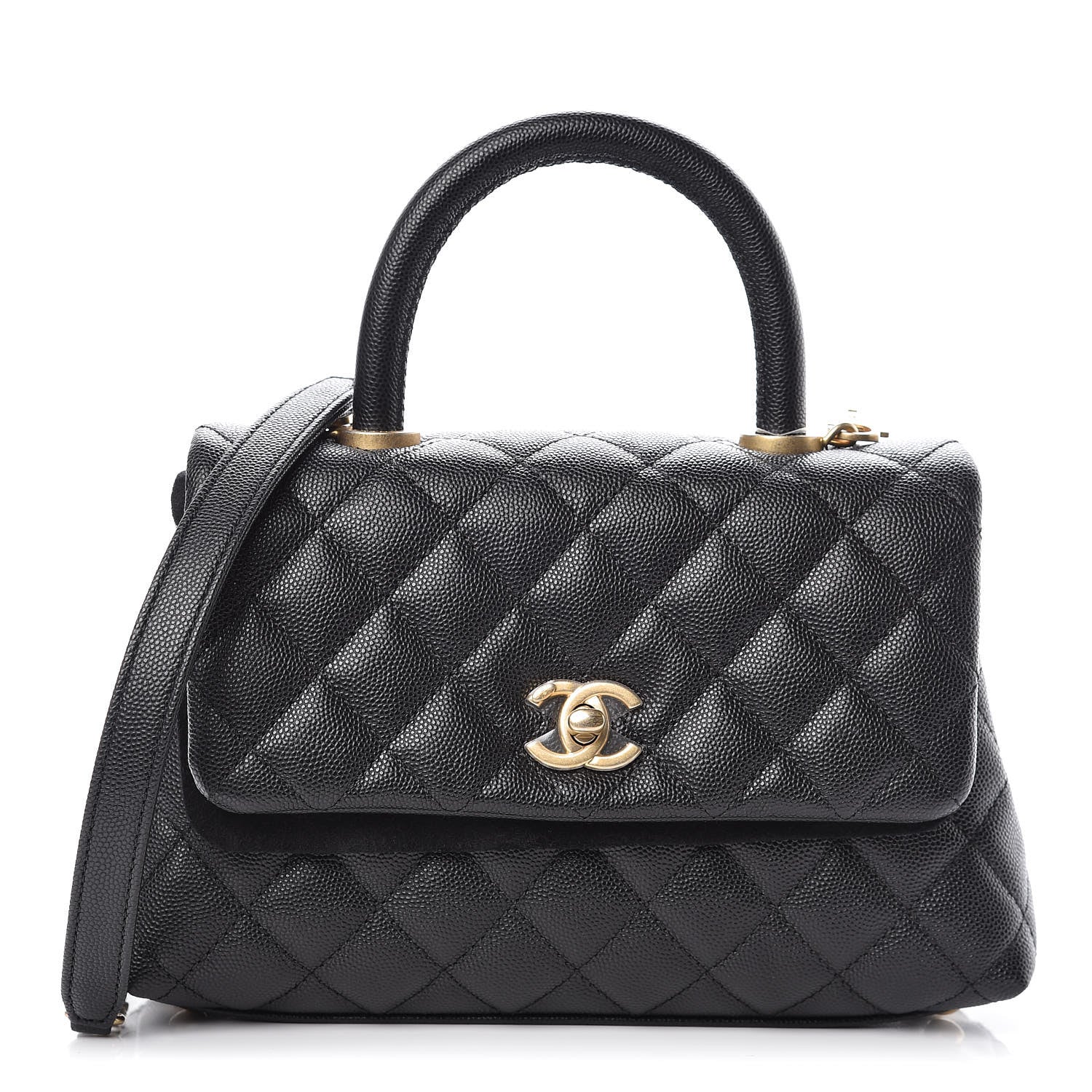 Chanel Caviar Quilted Mini Coco Handle Flap Black 1 of 10