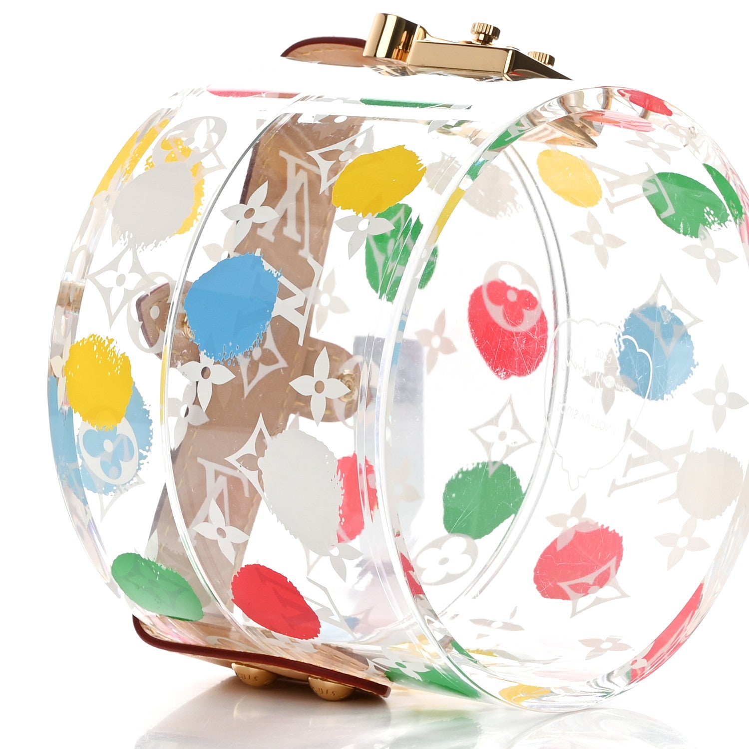 Louis Vuitton LV x YK Transparent Plexiglass Monogram Dots Box Scott Multicolor 8 of 9