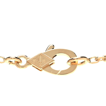 Van Cleef & Arpels 18K Yellow Gold Mother of Pearl Vintage Alhambra Pendant Necklace 6 of 7