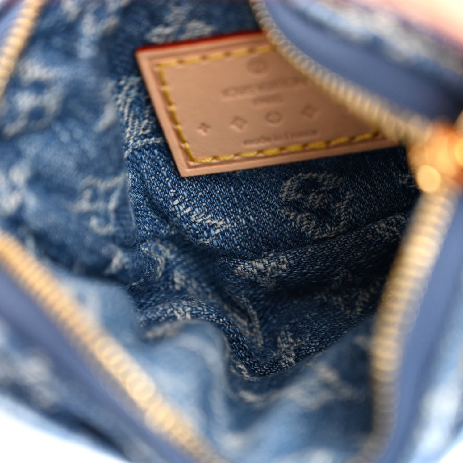 Louis Vuitton Monogram Denim Croissant MM Blue 7 of 11