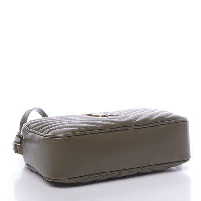 Saint Laurent Calfskin Matelasse Monogram Lou Camera Bag Military Olive 4 of 10