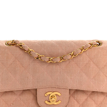 Chanel Canvas Quilted Small Double Flap Light Pink 8 of 16
