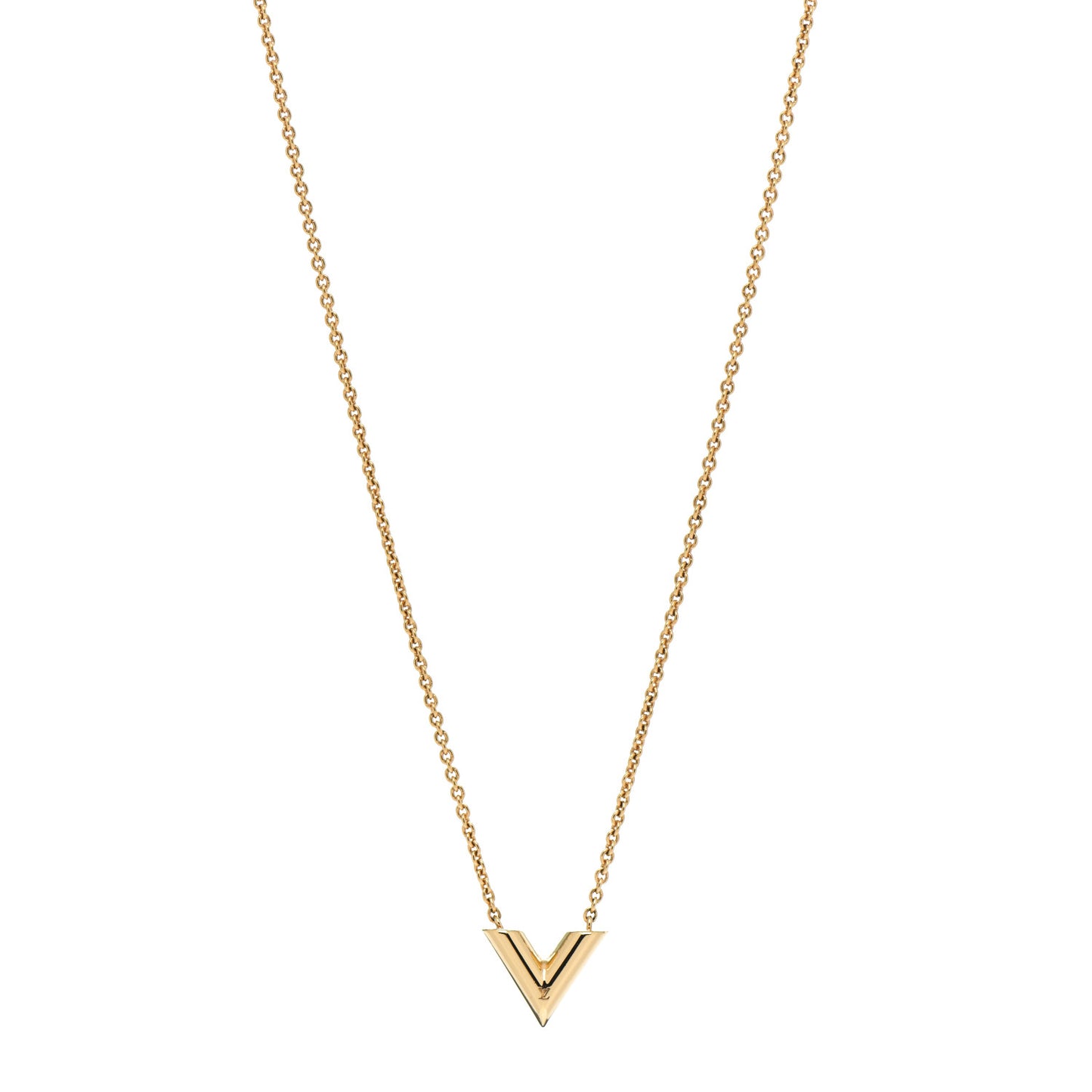 Essential V Necklace Gold