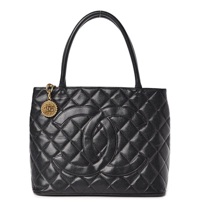 Chanel Caviar Quilted Medallion Tote Black 1 of 16