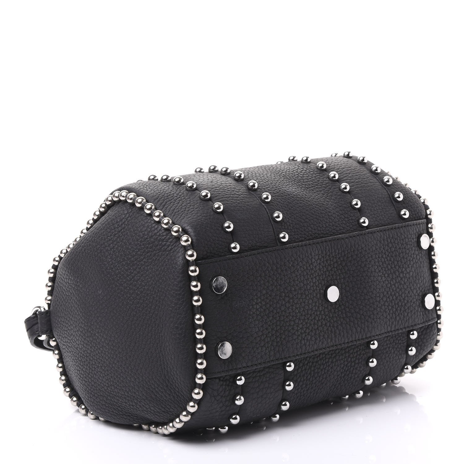Alexander Wang Calfskin Studded Rockie Matte Black Rhodium Hardware 3 of 8