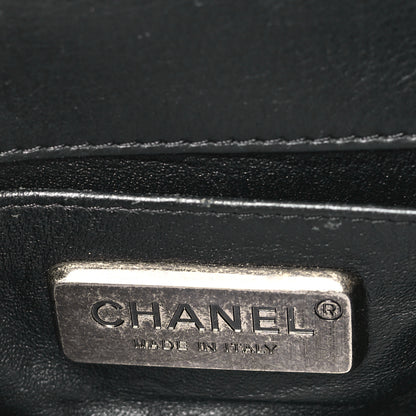 Chanel Galuchat Stingray Mini Boy Flap Black Silver 6 of 11