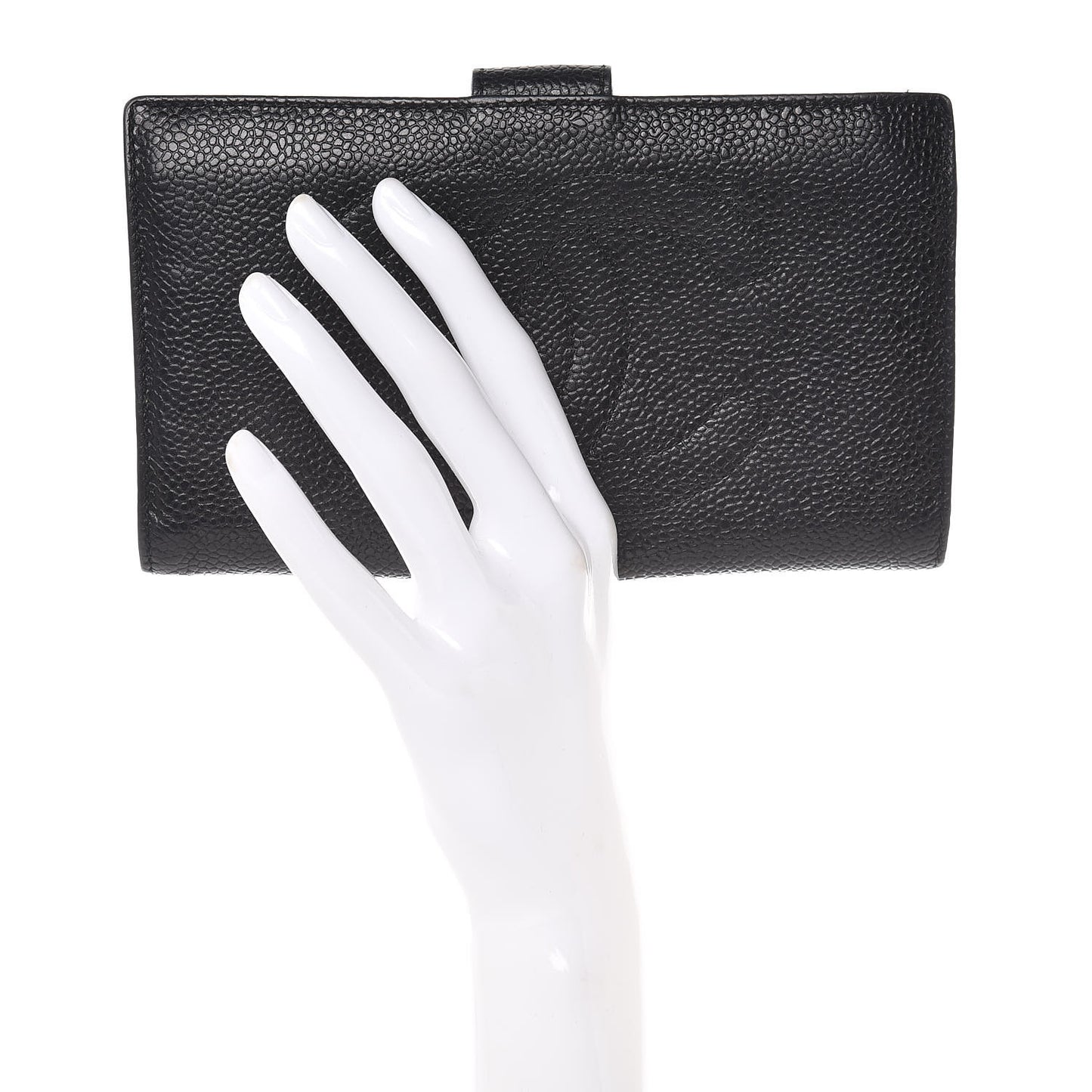 Caviar Timeless CC French Wallet Black