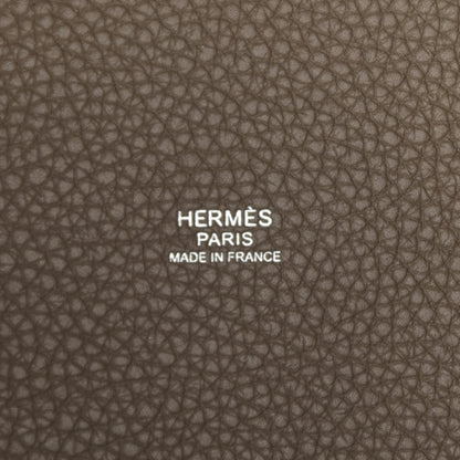 Hermes Taurillon Clemence Picotin Lock 22 MM Etoupe 6 of 12