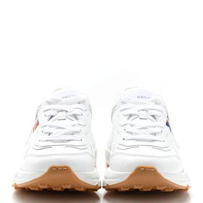 Gucci Calfskin Worldwide Womens Rhyton Sneakers 37 Great White 2 of 8