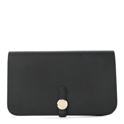 Hermes Togo Dogon Duo Wallet Black 1 of 10